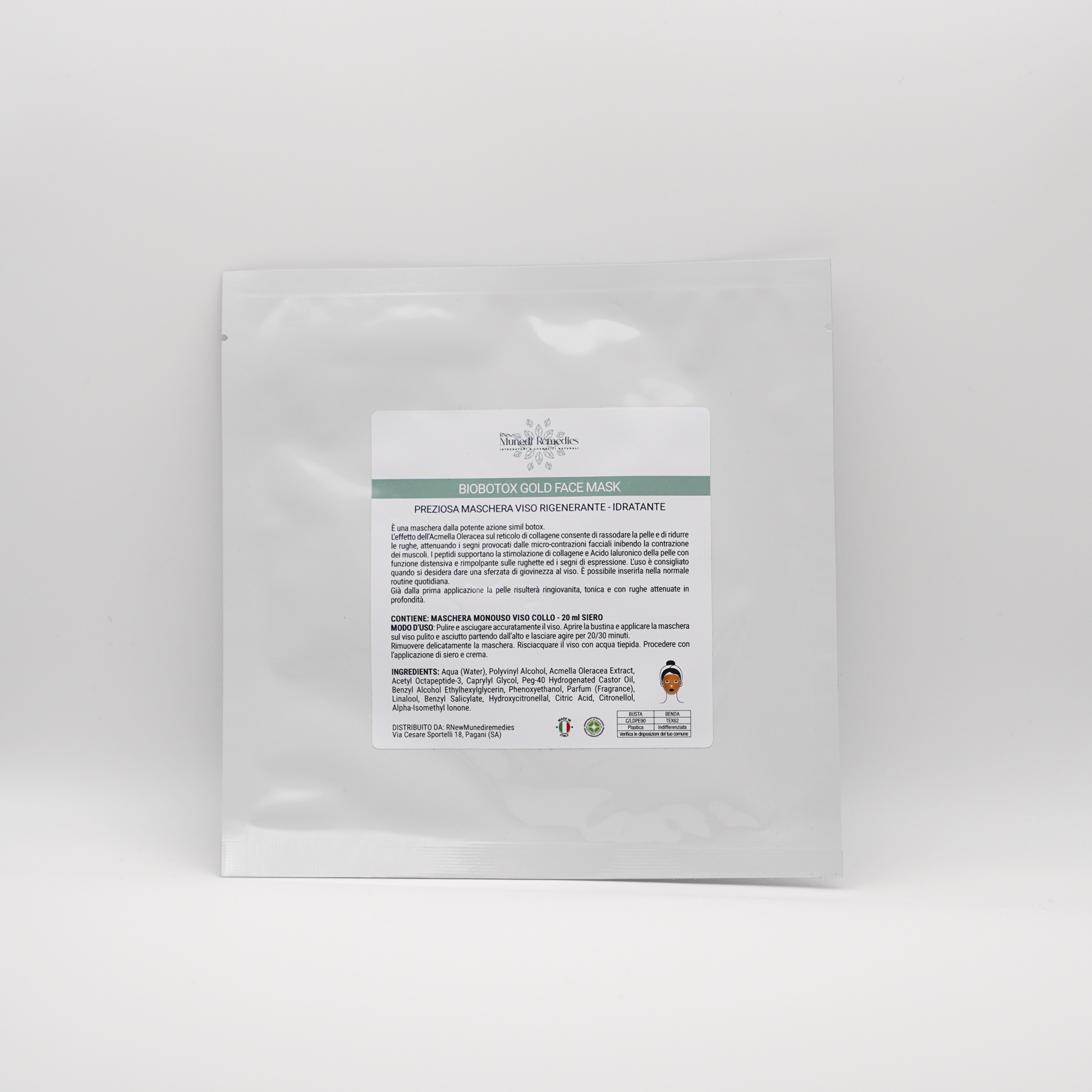 Biobotox gold face mask